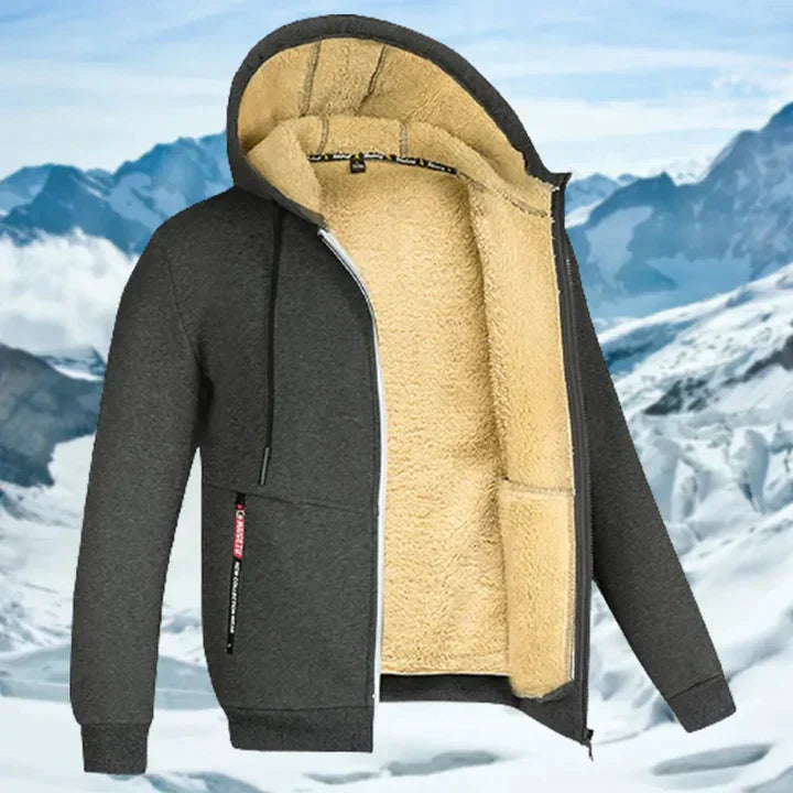 GILBERT -  WINTER JACKET WITH HOOD AND FLEECE