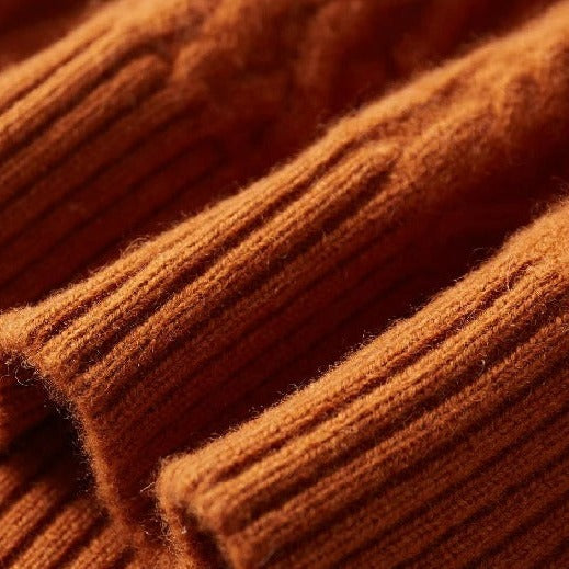 ThorneTailor™ | Merino Wool Knitted Turtleneck Sweater