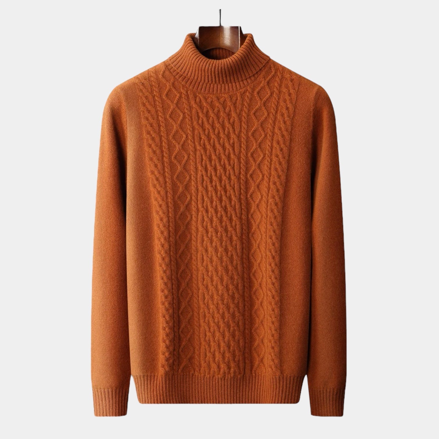 ThorneTailor™ | Merino Wool Knitted Turtleneck Sweater