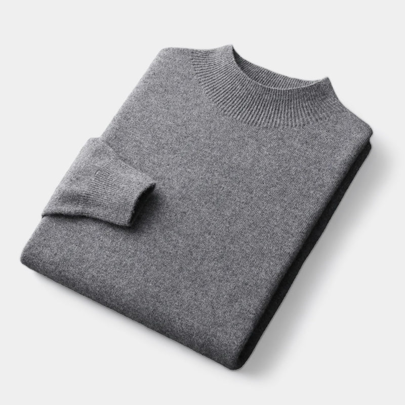 ThorneTailor™ | Merino Wool Half Turtleneck Sweater