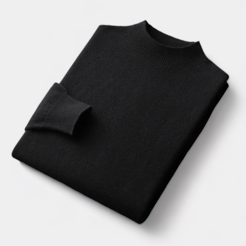 ThorneTailor™ | Merino Wool Half Turtleneck Sweater