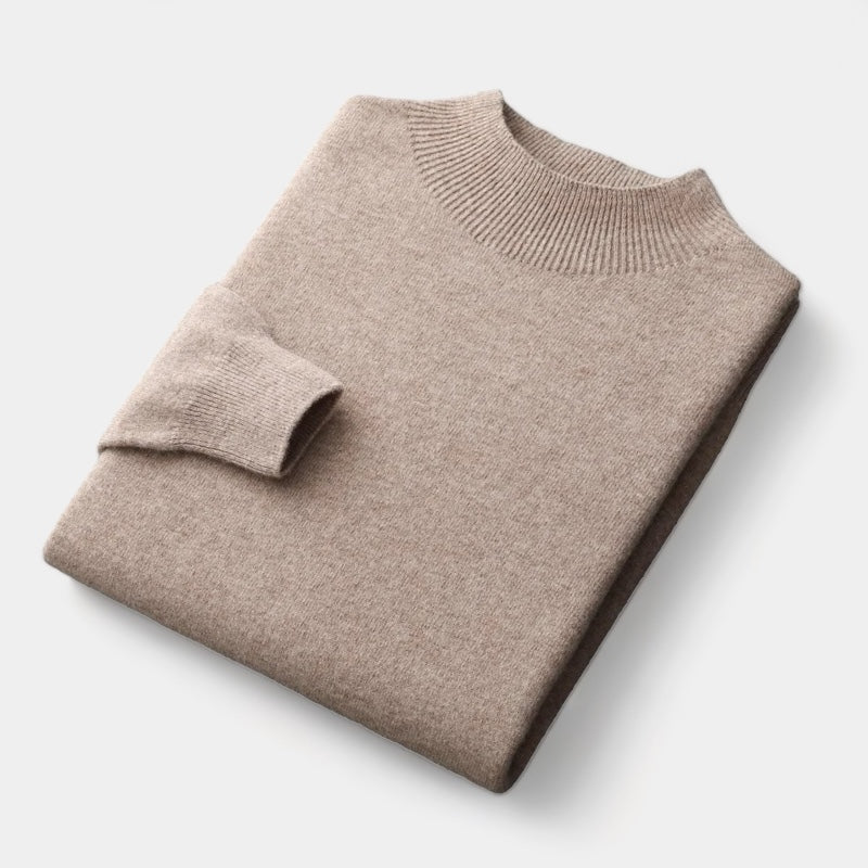 ThorneTailor™ | Merino Wool Half Turtleneck Sweater