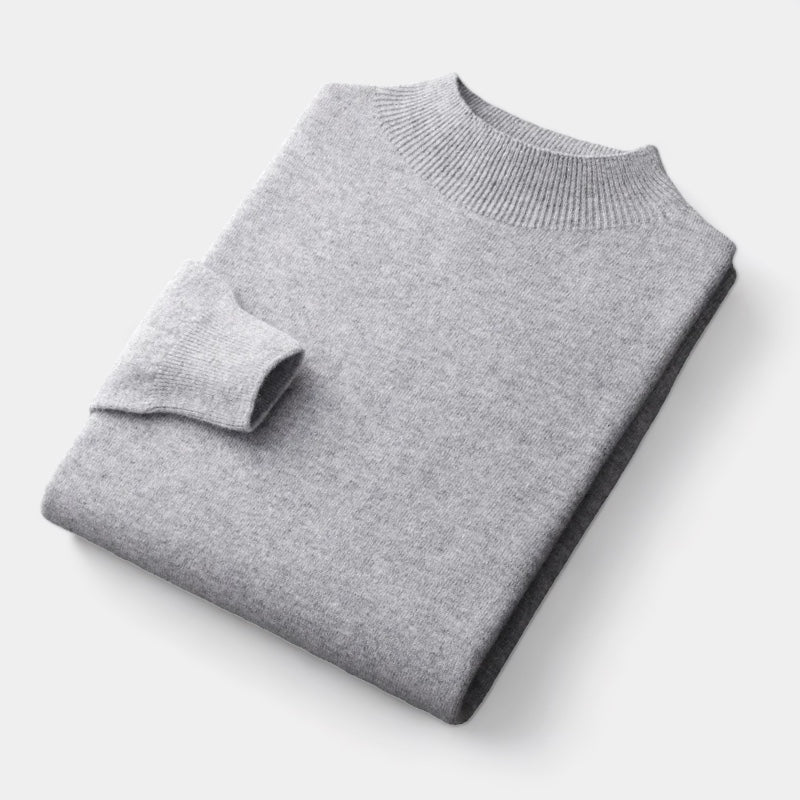 ThorneTailor™ | Merino Wool Half Turtleneck Sweater