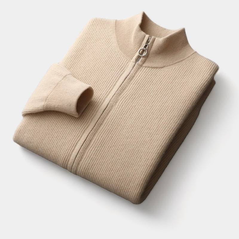 ThorneTailor™ | MERINO WOOL ZIP SWEATER