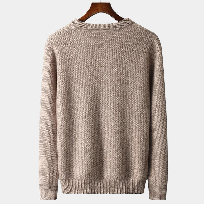 ThorneTailor™ | Merino Wool Flap Collar Sweater