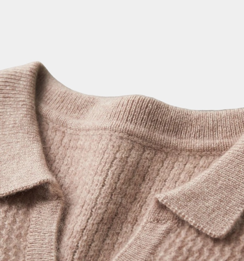 ThorneTailor™ | Merino Wool Flap Collar Sweater