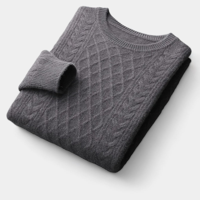 ThorneTailor™ | Merino Wool Jacquard Sweater