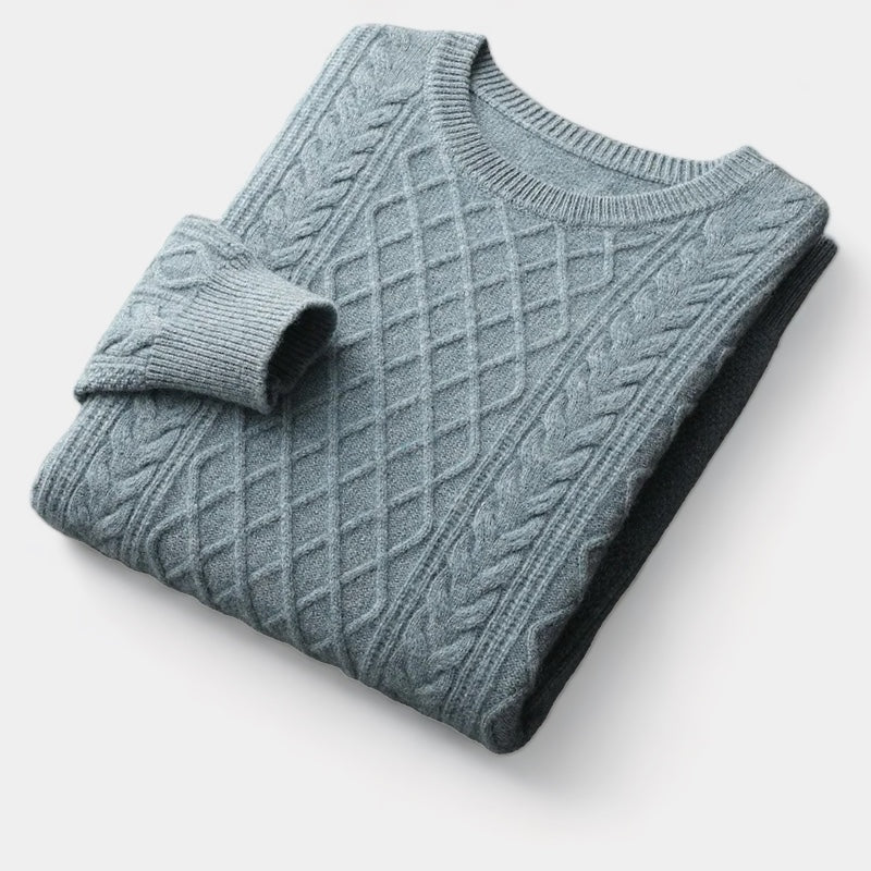 ThorneTailor™ | Merino Wool Jacquard Sweater