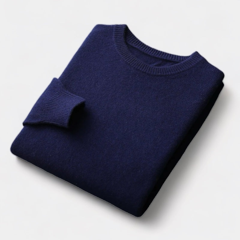 ThorneTailor™ | Merino Wool Round Collar Sweater